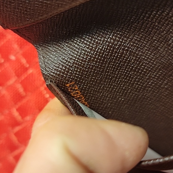 💯Authentic Louis Vuitton cardholder vintage Damier Ebene - Picture 10 of 12
